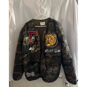 First Row Puffer Jacket Large Cool Artistry On Jacket